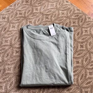 GAP Men's Light Sage Green Crewneck Tee